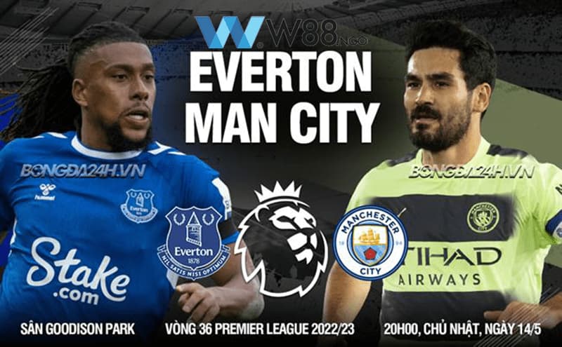 Nhận định trận đấu giữa Everton vs Man City tại vòng 36 Ngoại Hạng Anh