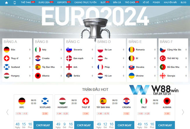 Nhận Ngay 120% Tiền Nạp Với Khuyến Mãi Hướng Tới Euro 2024 Tại W88 6 Tham gia mùa bóng hot nhất hành tinh cùng khuyến mãi hướng tới Euro 2024 w88