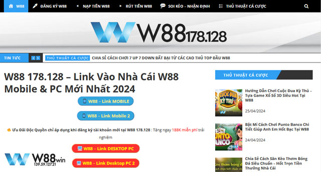 W88 178.128 - Link Vào W88 Ưu Việt, Truy Cập Vào Nhà Cái Siêu Tốc 5 Thông tin về đại lý w88 178 128