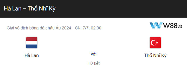 Nhận Định Hà Lan Vs Thổ Nhĩ Kỳ (2h Ngày 7/7), Tứ Kết Euro 2024 Tại W88 203 7 Hà Lan vs Thổ Nhĩ Kỳ sẽ đối đầu tại Tứ kết Euro 2024