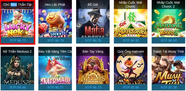 Săn Jackpot Cùng Lucky Neko: Tiết Lộ Mẹo Chơi Siêu Dễ Thắng 6 Nhấp vào game chú mèo thần tài