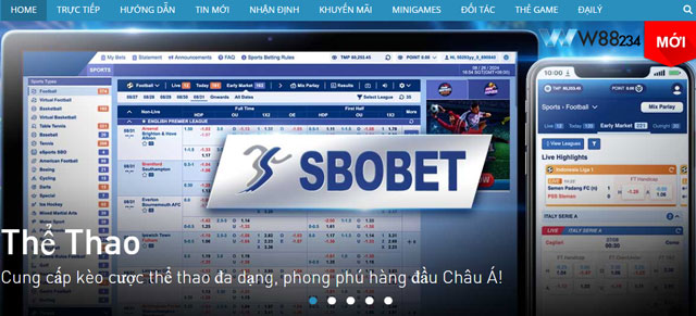 Thể Thao Sbobet Chính Thức Cập Bến W88: Sân Chơi Cá Cược Đỉnh Chóp 4 Thông tin chung về sảnh Thể Thao Sbobet W88